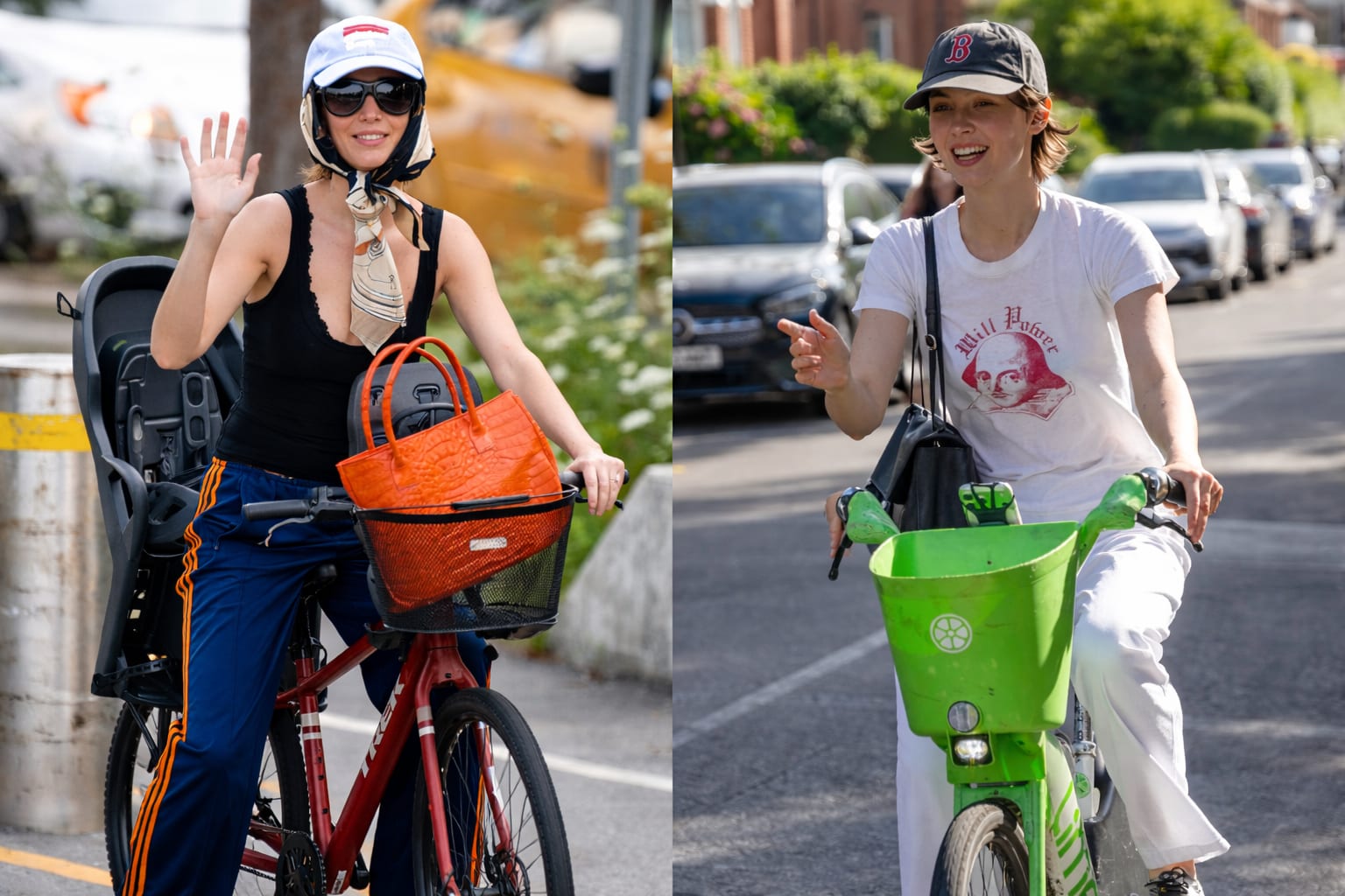 Kylie Jenner și Jennifer Lawrence aduc ținuta de bicicletă în garderoba de oraș