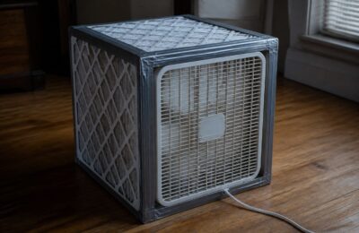 Un purificator făcut acasă din 4 filtre și un ventilator poate curăța aerul comparabil cu un aparat comercial mic