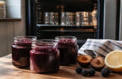 Conserve de prune fără zahăr care rezistă până la 3 ani în cămară