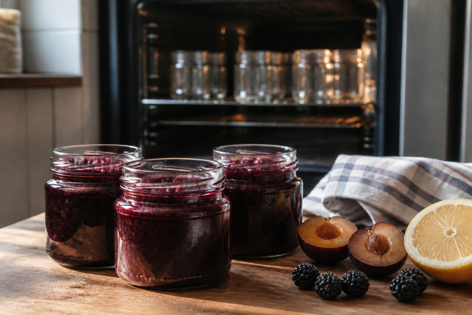 Conserve de prune fără zahăr care rezistă până la 3 ani în cămară