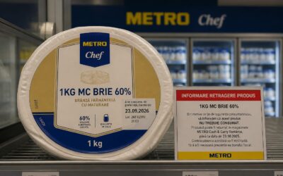 Brânză Brie la un kilogram retrasă din magazinele Metro pentru contaminare cu Listeria